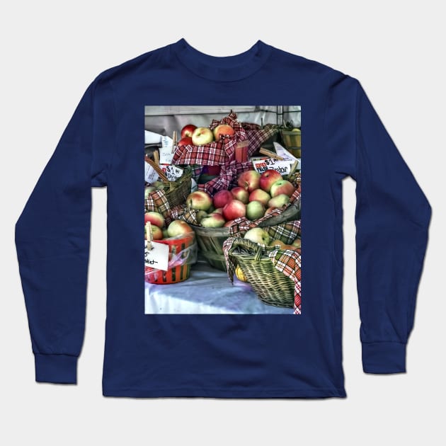 Baskets of Apples Long Sleeve T-Shirt by SusanSavad